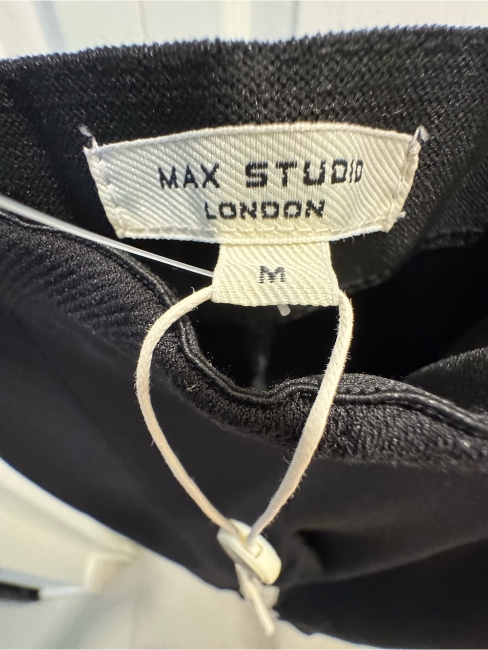 Max Studio Black Skinny Side-Slit Trousers, black, medium size…🌸 (3)